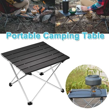 

Portable Camping Table, Small Ultralight Folding Table with Aluminum Table Top and Carry Bag, Easy to Carry, Prefect for Outdoor