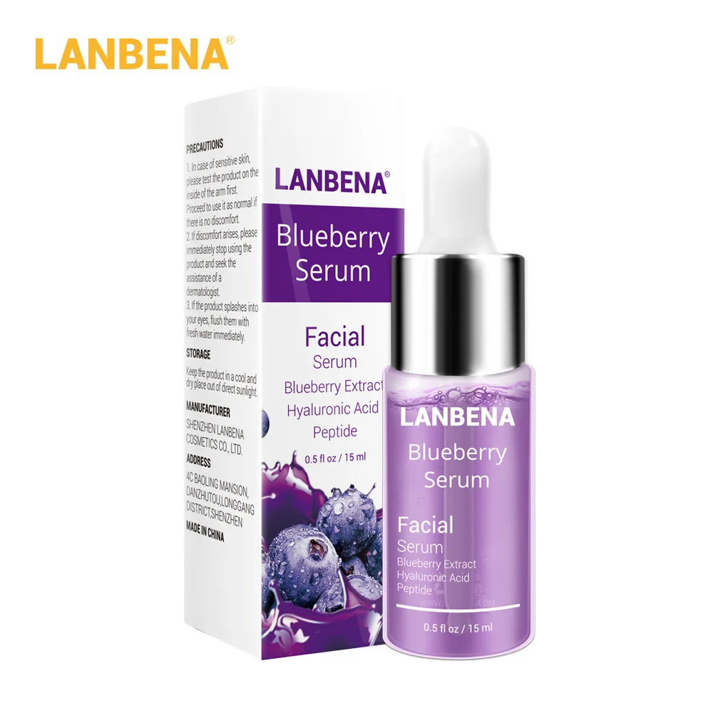 1 шт. LANBENA эссенция черники уход за лицом гиалуроновая кислота масло эффект