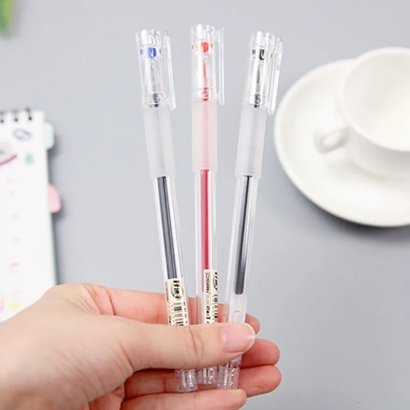 2 PCS/lot 0.5mm Creative Colorful Quick Drying Gel Pens Office Writing Drawing Signature Pens School Stationary Supplies 040189
