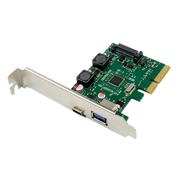 

ASM3142 PCI-E X4 Type C+A Super Speed Dual Port USB3.1 Expansion Card for Notebook PC