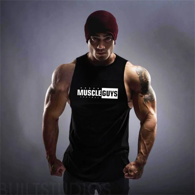 Брендовая модная мужская майка GymTank, повседневная безрукавная футболка с круглым вырезом, одежда для бодибилдинга, спорта, фитнеса, тренировок, майка