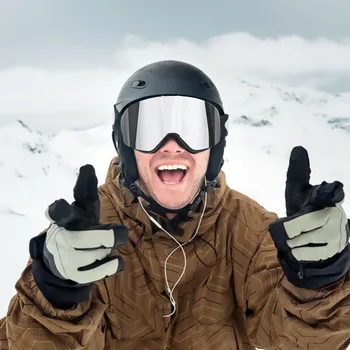 

LEEPEE Motocross Eyewear Mask UV 400 Snow Protection Ski Snowboard Goggles Skiing Bike Motorcycle Glasses Double Anti-Fog