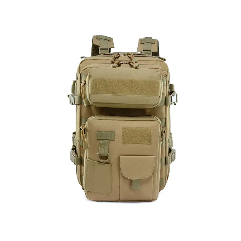 Khaki Военный тактический рюкзак, большой армейский штурмовой пакет, сумки, рюкзаки для охоты, альпинизма, походов, путешествий, кемпинга Альпинизм Велоспорт Рыбалка дождь Водонепроницаемость Износостойкость - Цвет: Khaki