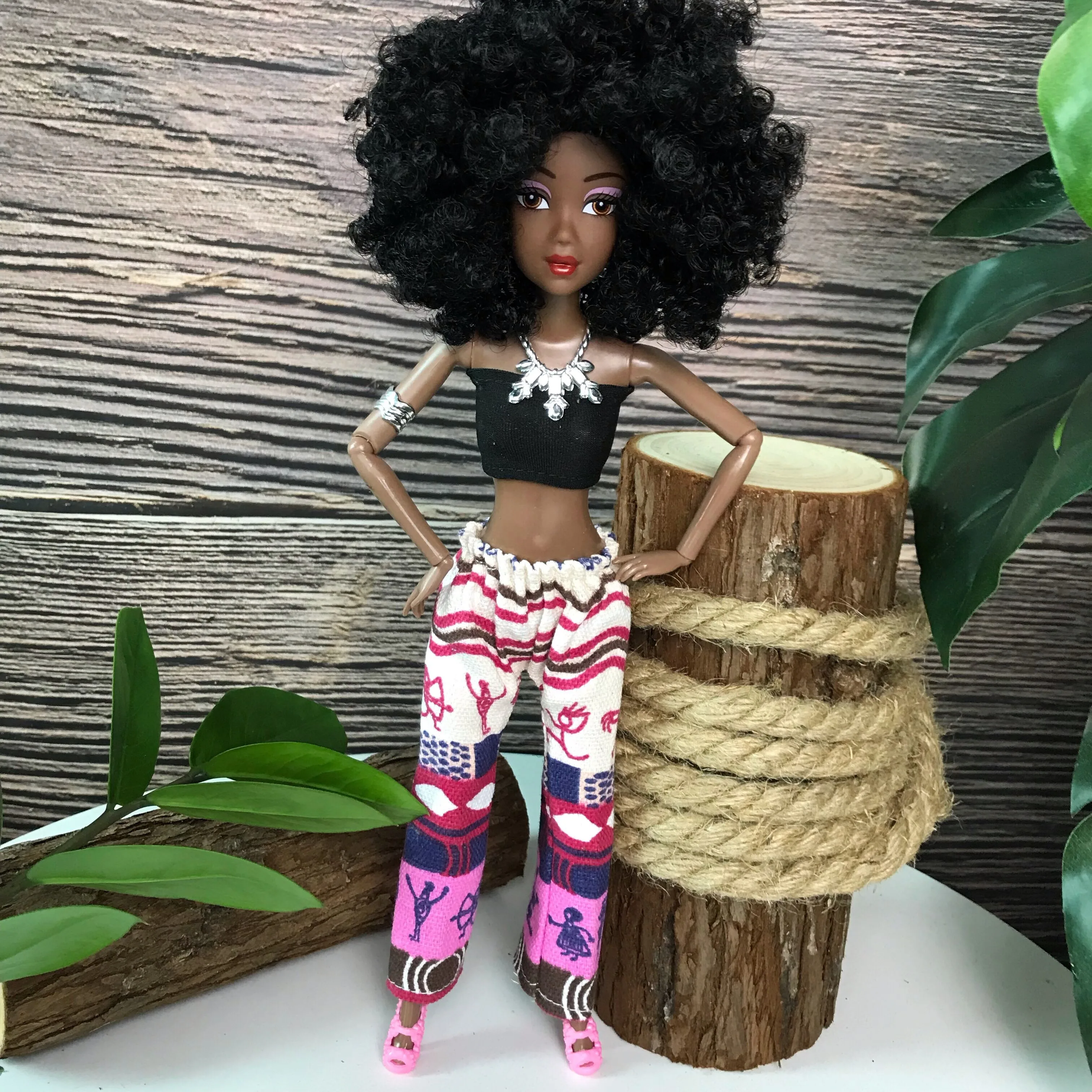 Африканская Bjd кукла Новая черная кожа детские куклы для девочек подвижное соединение лучший Рождественский подарок игрушка длинный парик волосы куклы для детей