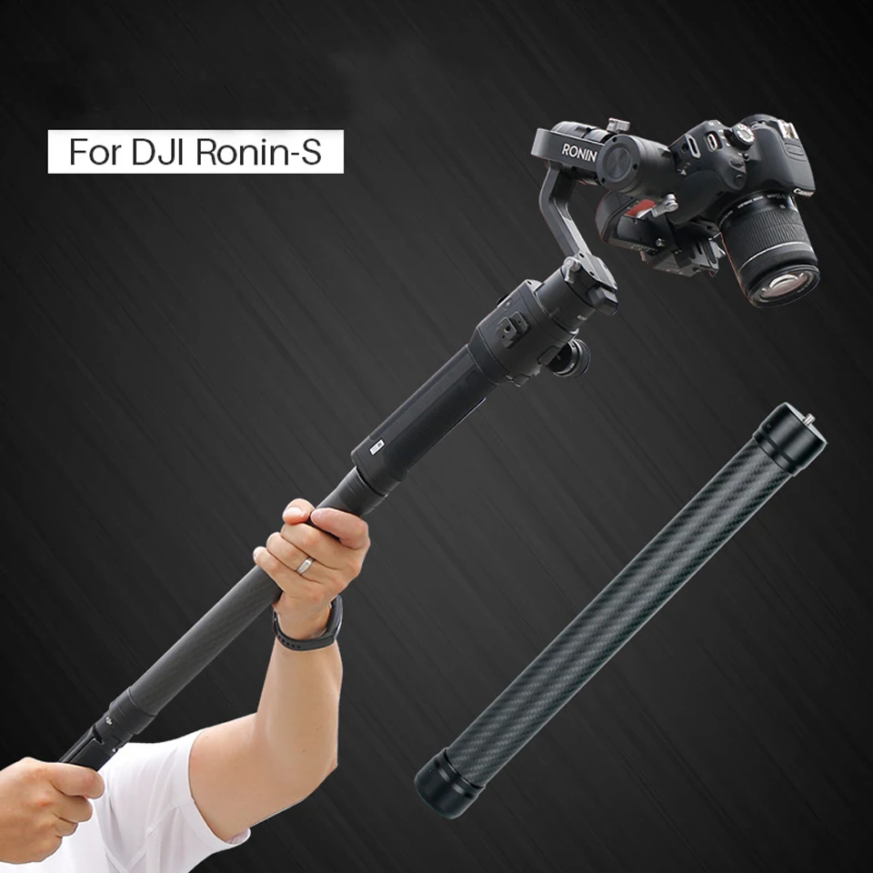 

Carbon Fiber Extension Monopod Pole Rod Extendable Stick for DJI Ronin S Moza Air Cross FeiyuTech AK4000 Zhiyun Crane 2 Smooth 4