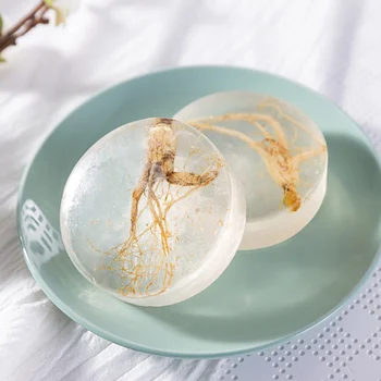 

Ginseng Revitalizing Soap Bar Deep Cleaning Oil Control Moisturizing Whitening Body Face Essential Oil Soap Skin Care