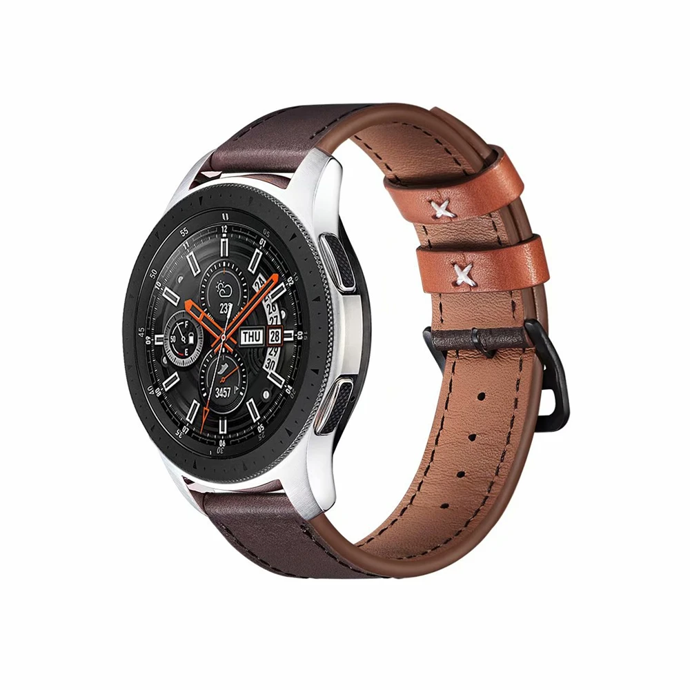 20 мм часы correa совместимы с Galaxy watch 42 мм/Active 2/gear S2/huawei Watch 2/Amazfit bip часы ремешок кожаный браслет ремень