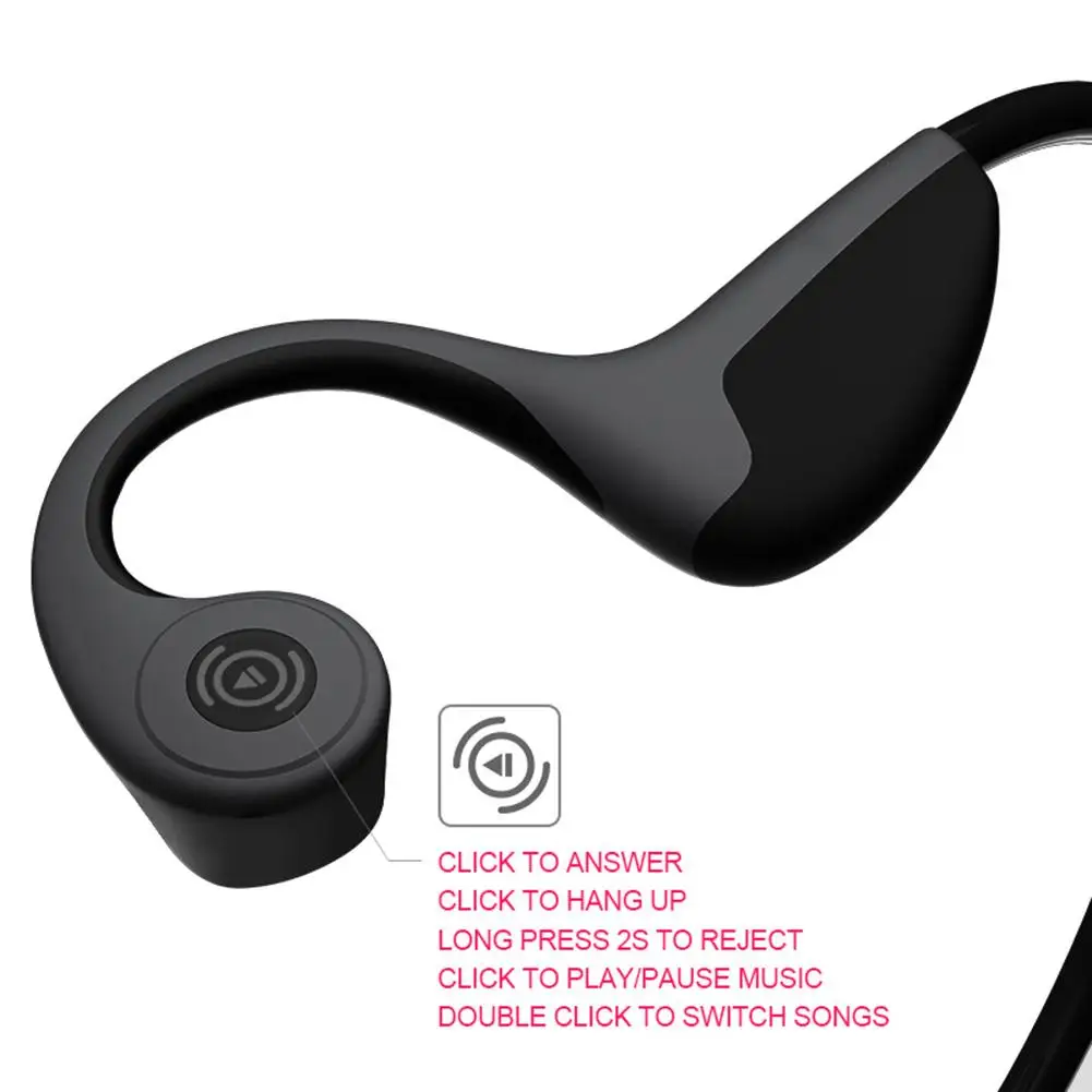 Беспроводные Bluetooth наушники 4,2 стерео гарнитура шейный ремешок наушники костной проводимости наушники Hands-Free
