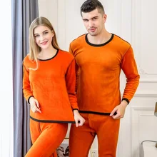 Мужские кальсоны термо нижнее белье бархатные толстые термобелье наборы для зимы для мужчин и женщин теплая многослойная одежда пижамы термос