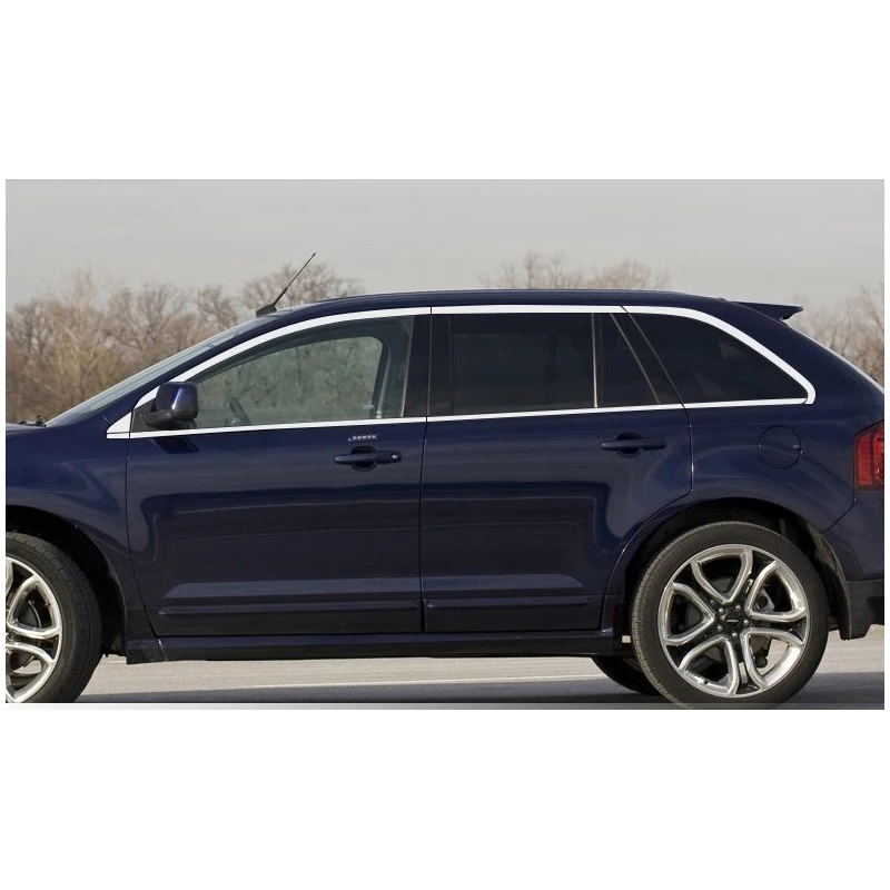 Lsrtw2017 304 нержавеющая сталь окна автомобиля хром планки для ford edge 2008 2009 2010 2011 2012 2013