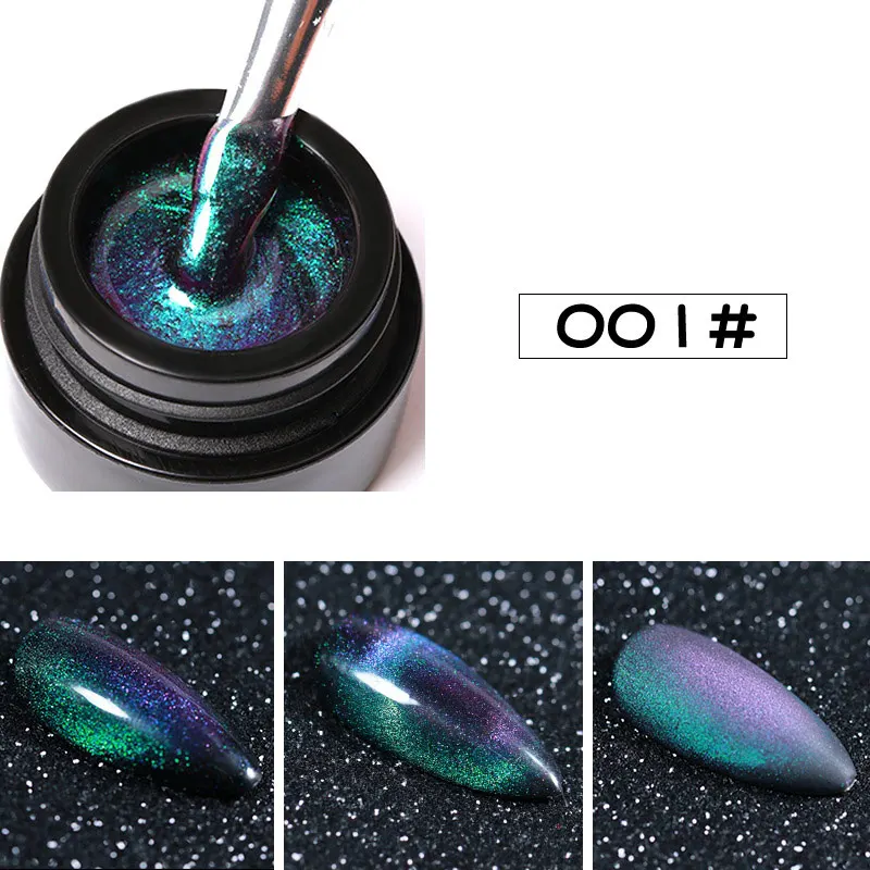 Слоновая кость 9D Galaxy кошачьи глаза замочить от УФ светодиодный Гель-лак для ногтей экологически чистый звездное небо Блестящий лак для ногтей гель - Цвет: Слоновая кость