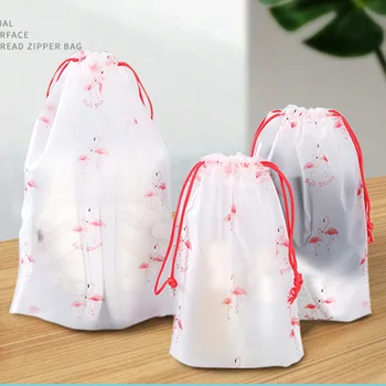 

Cute Flamingos Transparent Cosmetic Bag Travel Makeup Case Women Make Up Bath Organizer Storage Pouch Toiletry Wash Beaut Kit