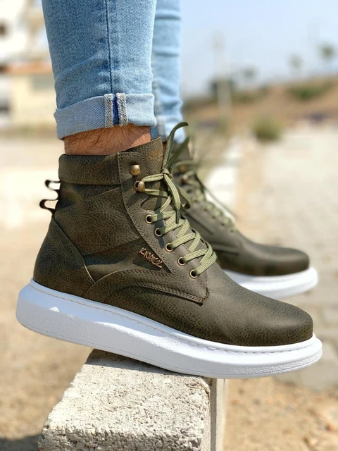 Botas deportivas informales para hombre, calzado de suela alta