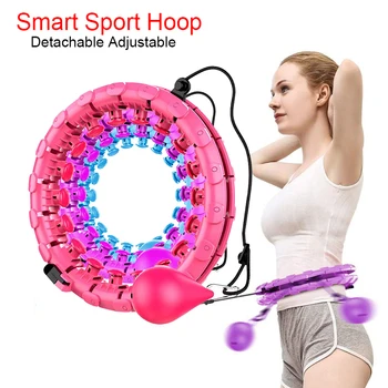 

27Pcs Smart Sport Hoop Home Training Fitness Equipment Detachable Adjustable Auto-Spinning Circle Yoga Thin Waist Exerciser