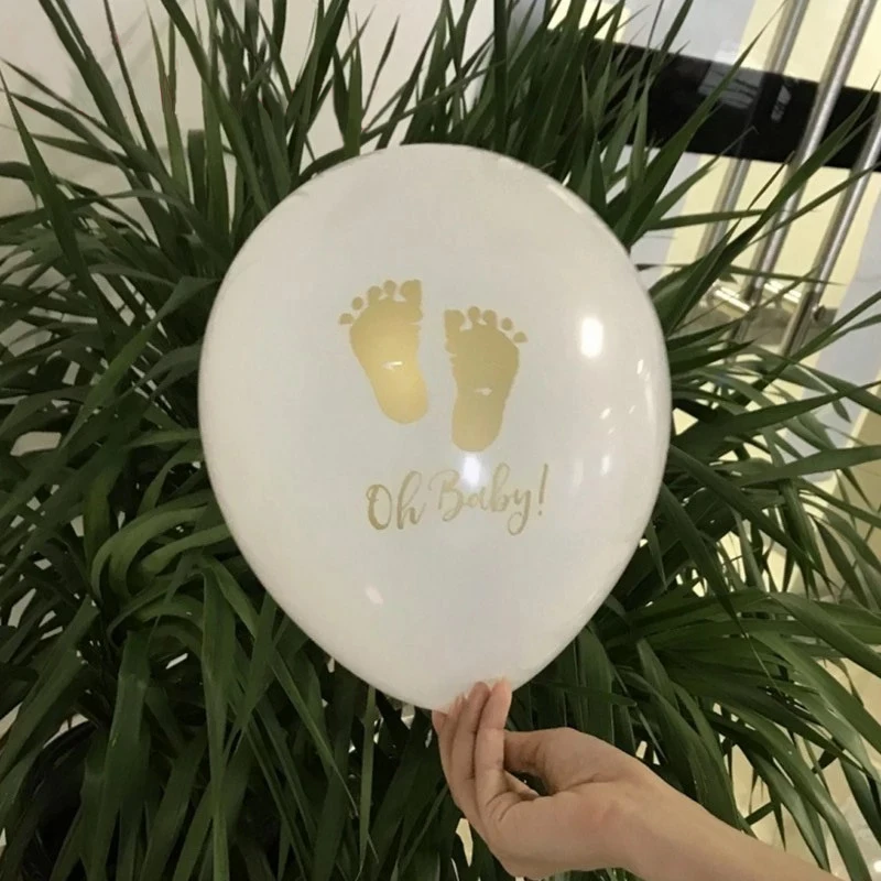10 шт. дюймов с надписью Oh Baby латексные шарики принтом маленьких средства ухода за