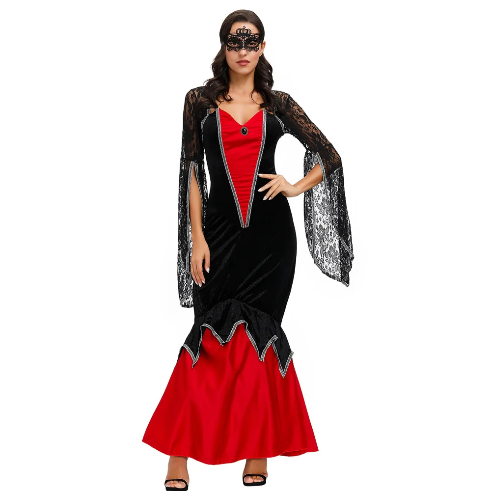 

Halloween costume for women Witch Vampire Cosplay Costume Halloween mujer Children's performance clothing For Party