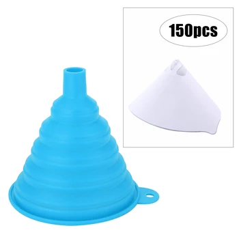 

Paper Paint Strainers Mesh Filter Paint Coating Filter Paper Screen Net Filter Cone Strainer with Silicone Funnel