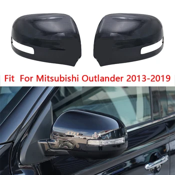 

CITALL 7632B413 7632B414 1 Pair Left&Right Door Side Rear View Wing Mirror Cover Cap Fit For Mitsubishi Outlander 2013-2019