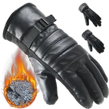 Бархатные плотные перчатки, Нескользящие, сенсорные, одноцветные, мужские, зимние, для езды на велосипеде, для бега, для холодной защиты, перчатки, Guantes Invierno Mujer