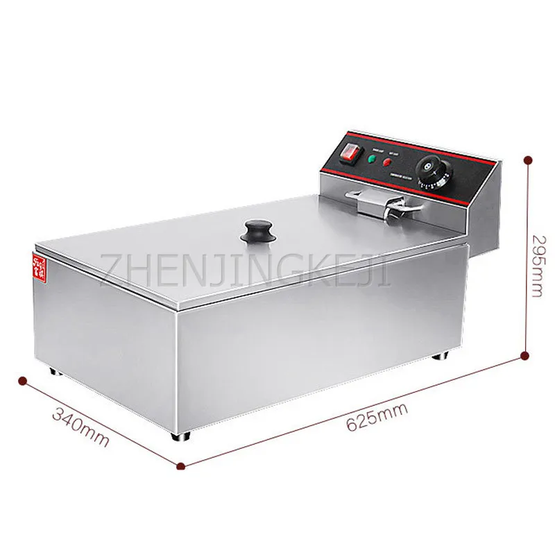 

12 Liters Desktop Single Cylinder Fried Machine Change The Spacer Basket Multifunction Dual Purpose Kanto Cooking Fried Machine
