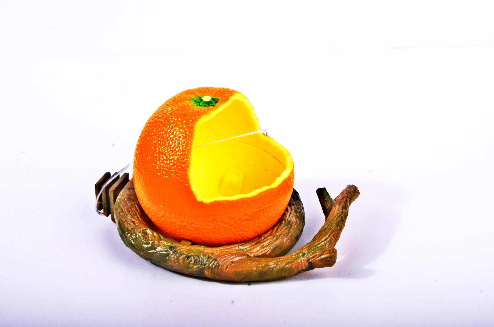 Кормушка для попугаев для апельсинов гранатов подача воды пищи чаша Смешные Фрукты фигурный контейнер кормушки для ящиков клетки Coop Pet - Цвет: orange