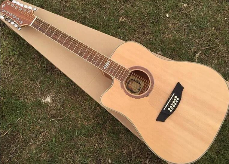 Левая рука 12 струнная акустическая гитара с эквалайзером высокого качества|12 string