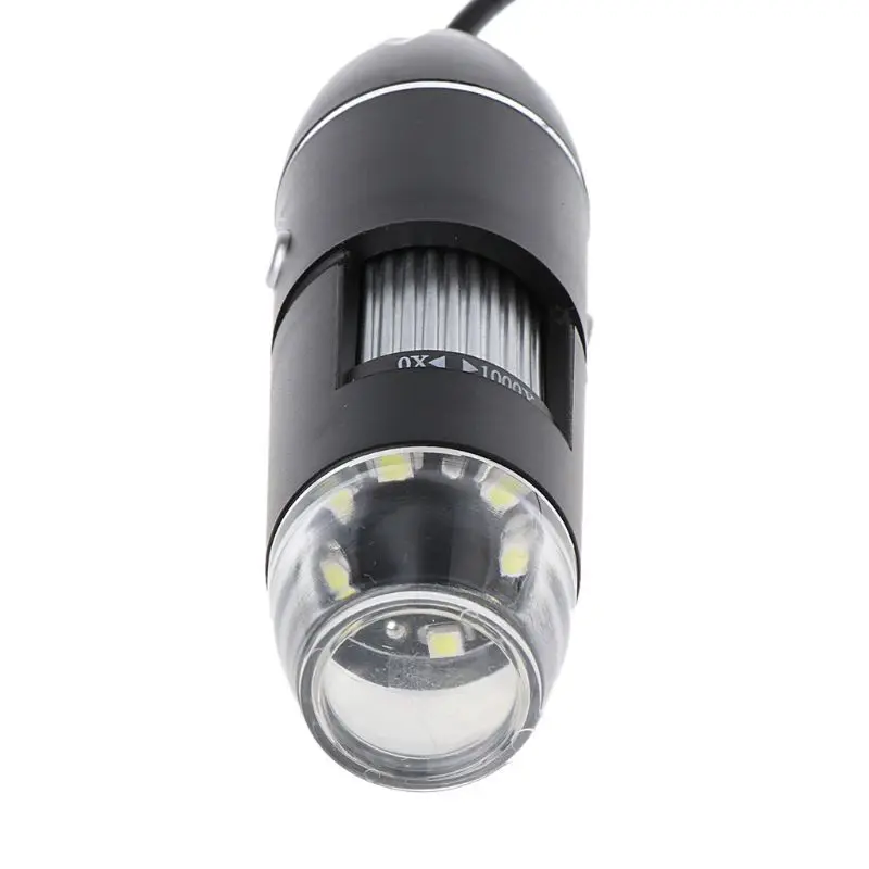 1000X Цифровой Микроскоп USB эндоскоп 8LED камера microscopio Лупа w стенд