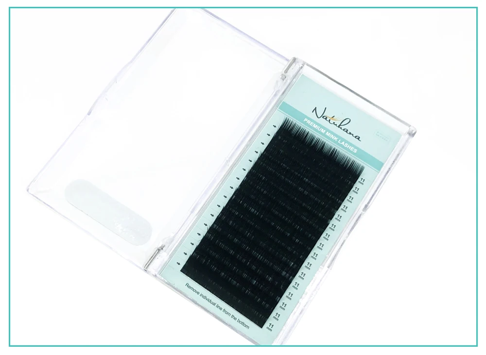 Extensões de Cílios de Alta Macio e Natural Natuhana Cases Qualidade Falso Vison Cílios Individuais Tamanho Único Postiços 50 10 High Quality Beleza e saúde
