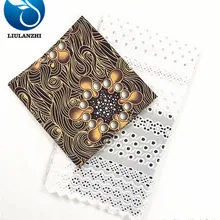 LIULANZHI Африканская Хлопковая ткань белая хлопковая вуаль кружево+ настоящая вощеная ткань Анкара цена 2,5+ 3 ярдов ML8WR123-ML8WR135