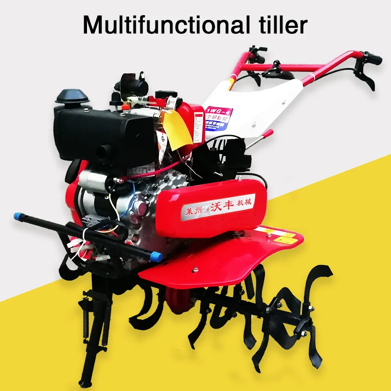 

Multi-functional small-scale agricultural rotary tiller pine tillage land cultivated micro-cultivation hand-plowing weeding ditc