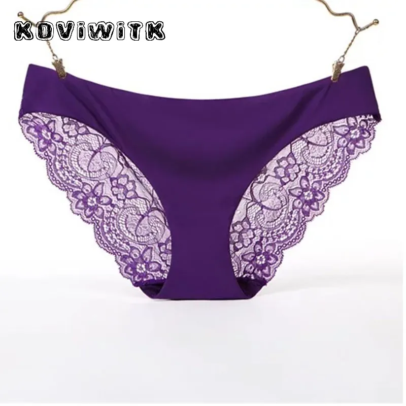 Aristocratic purple Летнее Сексуальное цветочное бикини, кружевные стринги, черные трусы, с вырезами, нейлоновые женские трусики, модное нижнее белье с низкой посадкой, прозрачное, Трендовое, femme - Цвет: Aristocratic purple