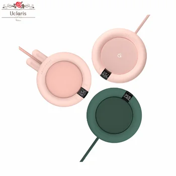 

55℃ Smart Thermostatic Cup Coaster Heating Mat Touch Control With LED Scree Temperature Displayn 3 Gears Adjustment USB
