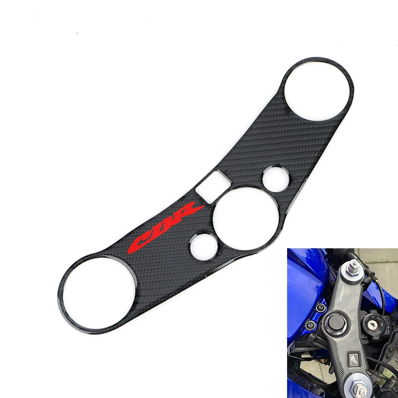 Для Honda CBR600RR F5 2007- CBR600 RRTriple верхний зажим передняя хомут протектор мотоцикла Наклейка колодки аксессуары