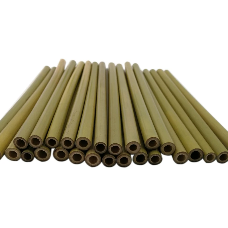 10/12pcs Bamboo Drinking Straws Reusable Eco-Friendly Party Kitchen Bamboo Straws With Clean Brush Household Utensils
