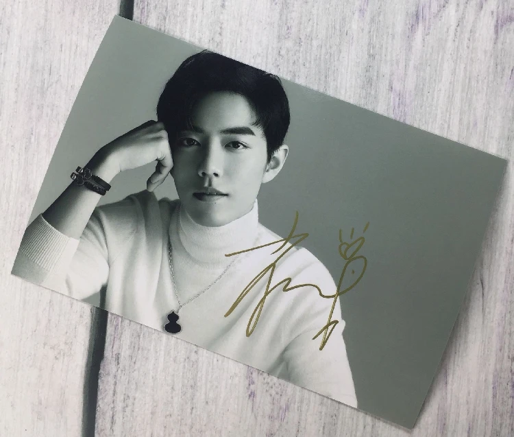 肖战 亲笔签名照片 2019 新签名照 x玖少年团 b2款 7寸 签名照