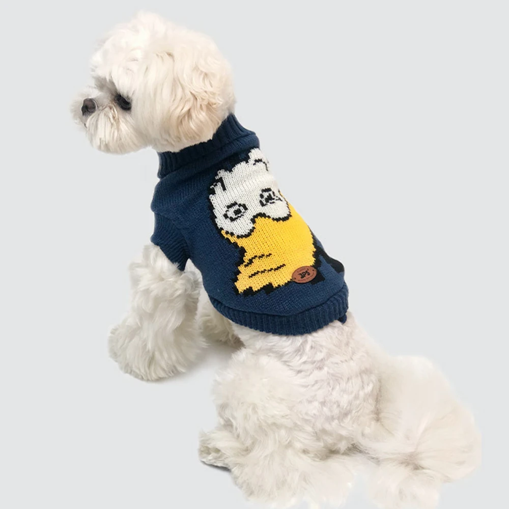 

Miflam Autumn Winter Dog Sweater Fleece Pet Coat For Dog Clothes Knitting Small Medium Dog Clothing Pomeranian Poodle Clothes