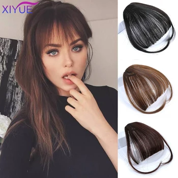 

XIYUE 3D Short Synthetic Bangs Heat Resistant Hair For Women Natural Short Fake Hair Bangs Women Hair Pieces Headwear