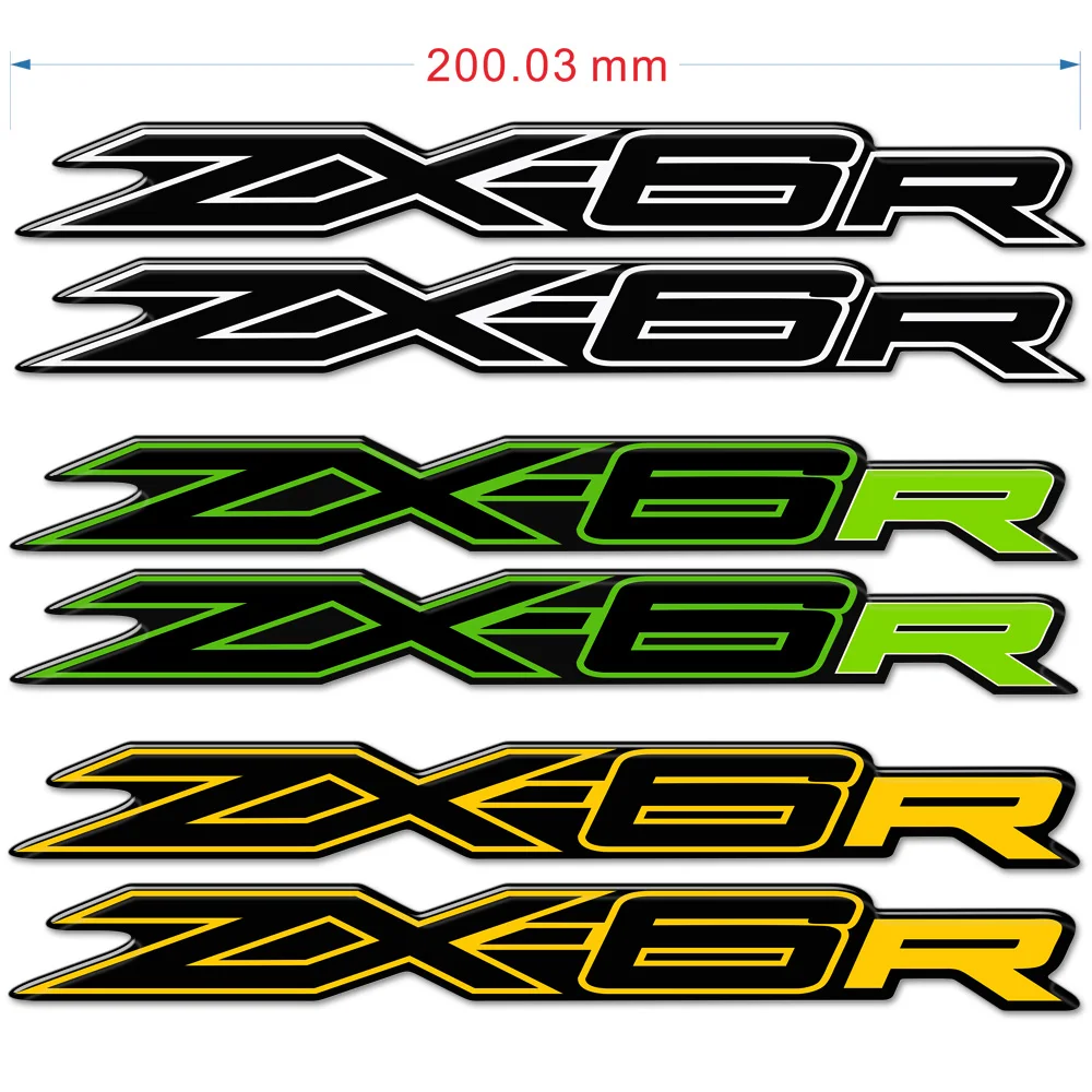 ZX-6R TankPad  3D ƼĿ ͻŰ  ZX6R ZX 6R ȣ ũ е Fairing Gas Knee Decal