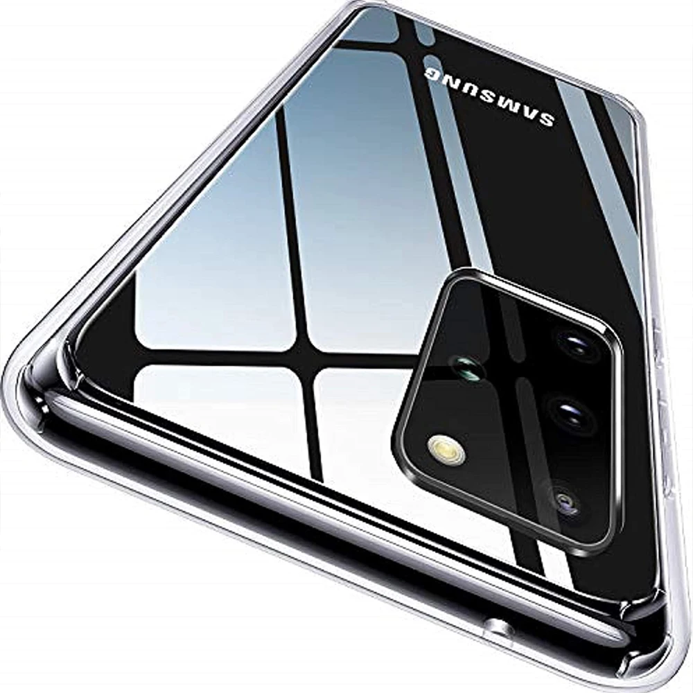 Clear Case for Samsung Galaxy S20 FE S10E Note 20 Ultra Phone Soft TPU Gel 1.5mm Cover 9 5 S10 | Мобильные телефоны и