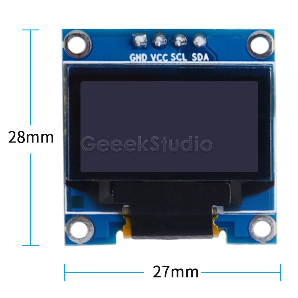 0 96 дюймовый OLED экран модуль 128*64 IIC SSD1306 для Raspberry Pi 4 B / 3 (+) 2 Zero (W) Beaglebone черный/серия