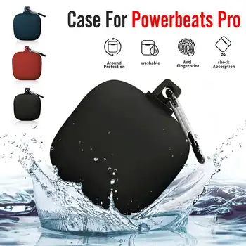 

Earphone Holder Case Storage Bag Soft Silicone Protective Zippe Case For Beats Powerbeats Pro Totally Wireless bluetooth Earbuds