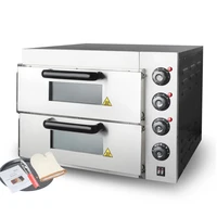 3KW Pizza Oven Electric Pizza Cake Maker Double Layer Commercial Kitchen Baking Oven Machine Bread Toaster 2