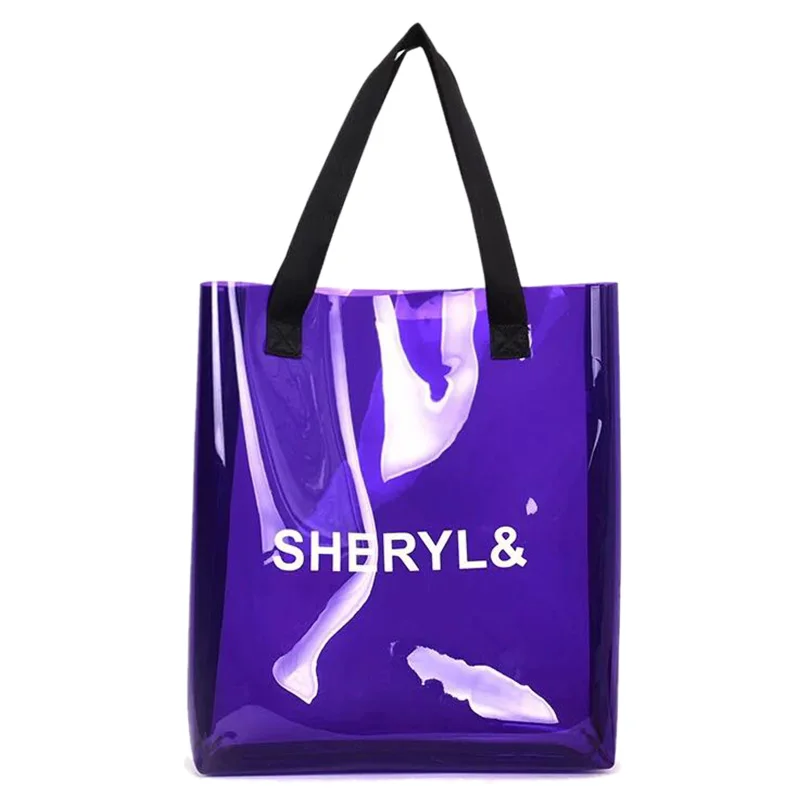 โปร่งใสกระเป๋าถือสตรีกระเป๋าแฟชั่นพลาสติกโปร่งใส Jelly Bag กระเป๋าชาย