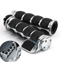 2 шт 22 мм/25 мм мотоциклетные ручки для руля с управлением дроссельной заслонки Нескользящие мотоциклетные ручки для Harley Cruisers