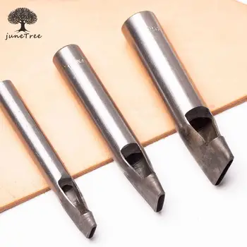 

Junetree 20x4mm 20x5mm 20x6mm Oval shape Hollow Hole Punch Cutte Leather Belt Watch Band Gasket Tool
