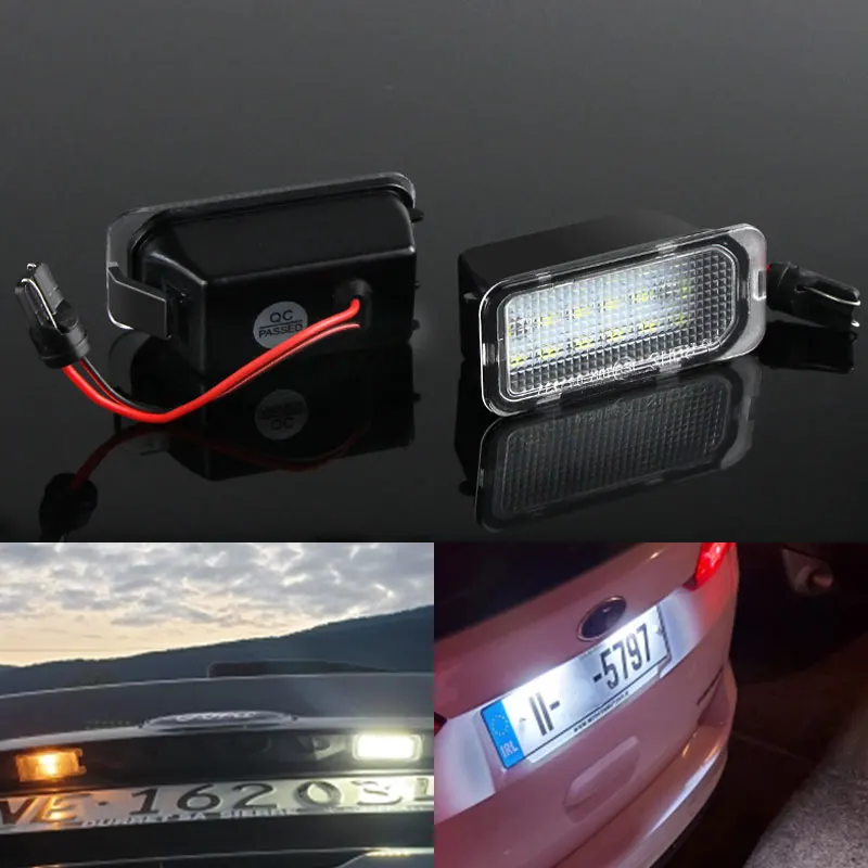 Luce Targa Led Per Ford Focus Mk Ii Fiesta Mk Vii Mondeo Mk Iv Kuga S-Max 2008-2019 Indicatori Di Direzione Accessori