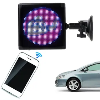 

Full-color Car Led Display Screen Visibility Glow Wireless WiFi APP Remote Control for Car Accessories