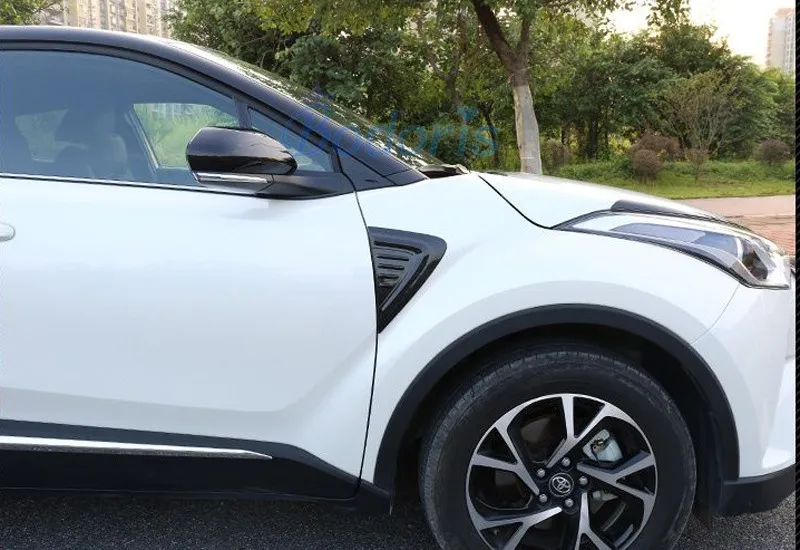 Для Toyota C-HR CHR C HR углеродное волокно цвет боковое крыло бампер Защита вентиляционное отверстие крышка отделка автомобиля-Стайлинг Аксессуары