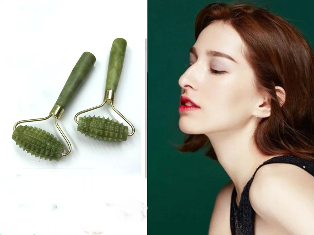 

Portable Massage Roller Jade Facial Massager Roller Face Lift Anti Wrinkle Facial Relaxation Lift Slimming Wheel Beauty Stick