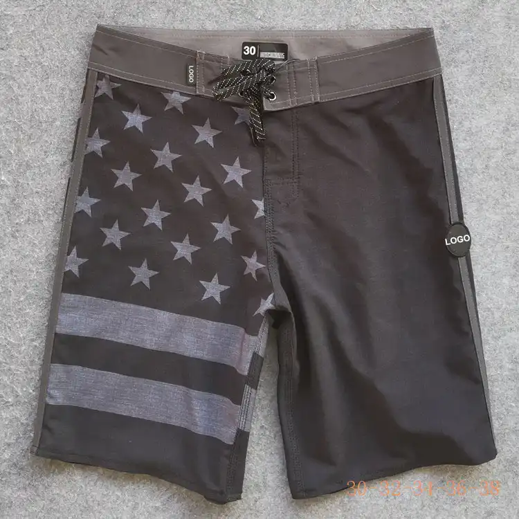 elastic board shorts